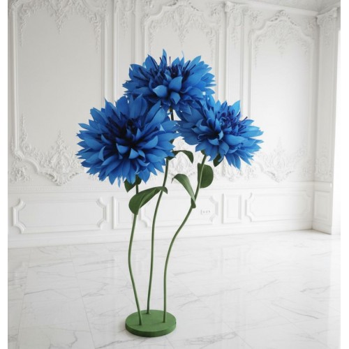 Ростовой цветок из бумаги "Василёк" (цвет любой по договоренности)